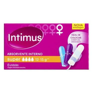 Imagem de Absorvente Interno Intimus Discreto Super com 8 Unidades