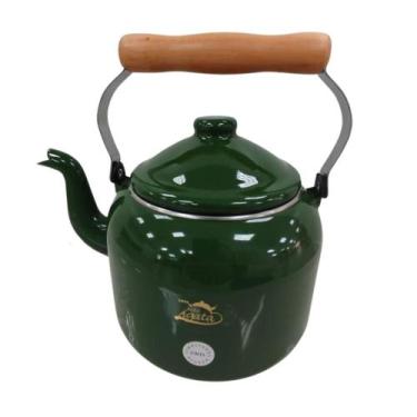 Imagem de Chaleira Esmaltada Tradicional Ewel Mãe Ágata - 16cm - 1,8L - Esmaltad