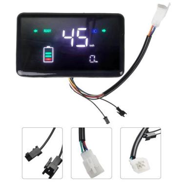 Imagem de Painel Digital De Instrumentos LED Para Bicicleta Elétrica 48-72V, Vel