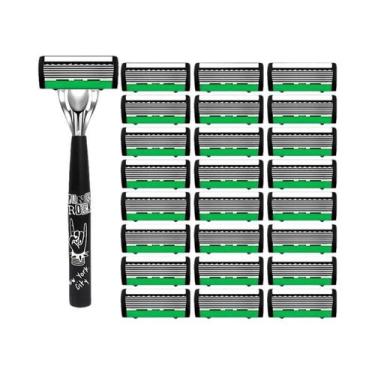 Imagem de Navalha De Segurança De Aço Inoxidável De 6 Camadas Para Homens E Mulh