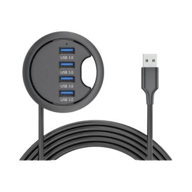 Imagem de Estação De Docagem USB 3.0 Com Leitor De Cartão SD TF E Divisor De Fon