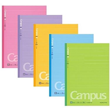 Imagem de KOKUYO Campus Notebooks Semi-B5 Pre-Dotted, 6 mm Ruled, 30 Sheets - 60 Pages, Vitamin Colors (1 set/vitamin color)