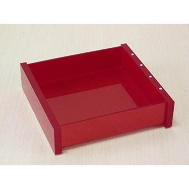 Imagem de Bandeja Quadrada em Acrílico Com Strass Cereja Decor Acrílicos