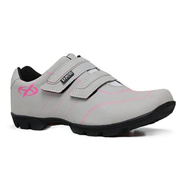 Imagem de Tenis Sapatilha Bicicleta Pedalar Seguro Feminino Bike Way 2 New Fox Cor:Cinza;Tamanho:36;Gênero:Feminino