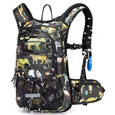 Imagem de Mochila de hidratação isolada Mubasel Gear com bexiga 2L livre de BPA – mantém líquido fresco até 4 horas – para corrida, caminhadas, ciclismo, acampamento, Panda