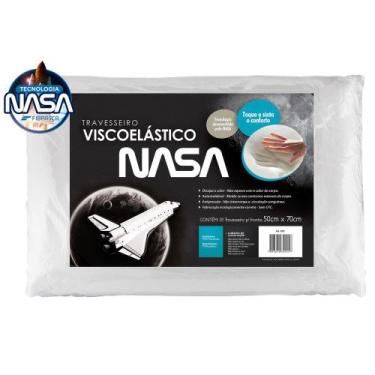 Imagem de Travesseiro Fibrasca Nasa Viscoelástico Perfil Baixo 1Pç - La Bella Co