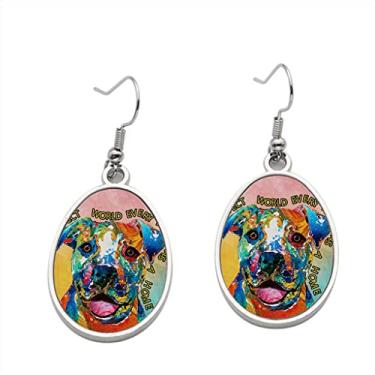 Imagem de Brinco Pit Bull in Perfect World 1 – Brincos pendentes para meninas – Presente de festa de aniversário dos namorados