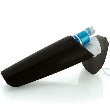 Imagem de Estojo Porta Escovas De Dente Creme Dental Portátil Mala Preto