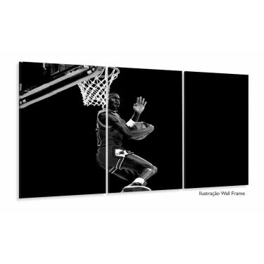 Imagem de Quadro Michael Jordan Basquete decorativo - Tela em Tecido 1