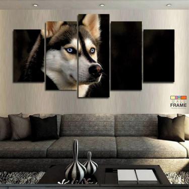 Imagem de Quadros Decorativos Husky Siberiano 63x130mt em Tecido