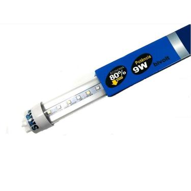 Imagem de Lâmpada De Led Skrw Tubular T-8 9w Azul / Branca 60cm