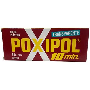 Imagem de Solda Pástica Epóxi Bicomponente Poxipol Transparente 82Gr / 70Ml