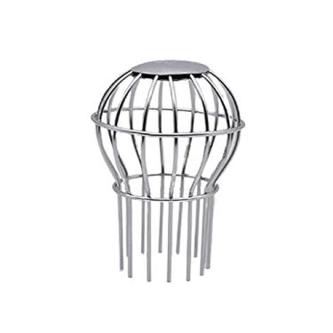 Imagem de Homyl Filtros de proteção globo para calha de telhado, bico de aço inoxidável para drenos de folha, descarga de água da chuva, 62 mm
