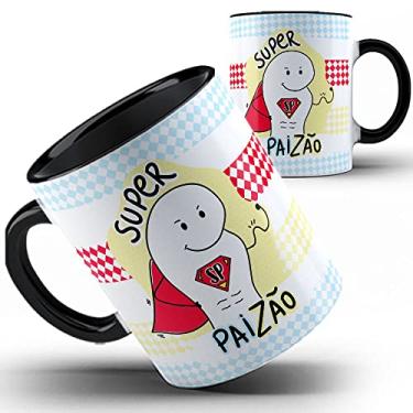 Imagem de Caneca preta Papai Flork Pai super Paizão