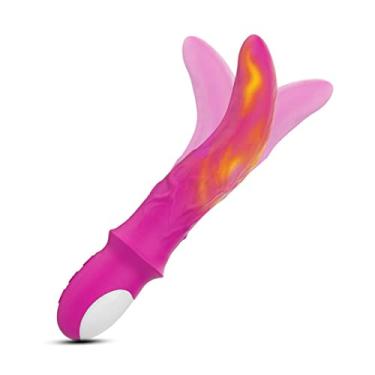 Imagem de Vibrador Aquecimento Língua Massagem Erótico Silicone Macio Estimulador Ponto G 10 Modos Clitóris Brinquedos Sexuais Adultos Para Mulher Zatla