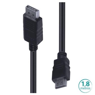 Imagem de Cabo Displayport Para Hdmi 1.4V 1.8M Hdp18