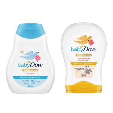 Imagem de Kit Shampoo Dove Baby Hidratação Enriquecida 200ml E Condicionador Hid