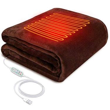 Imagem de Cobertor Aquecido Portátil,Xale Envoltório Aquecido | Cobertor elétrico com aquecimento, aquecimento 3 níveis, lavável na máquina para, 5,9 x 31,4 polegadas,
