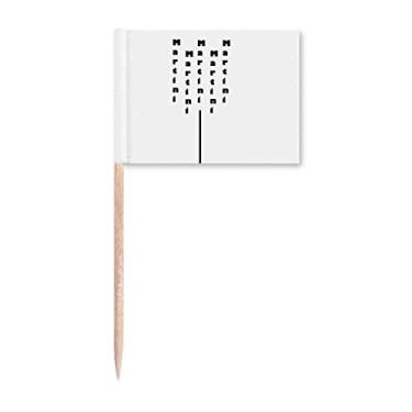 Imagem de Martini com seu copo, Art Deco, presente moderno, palito, bandeiras, marcador, decoração de festa