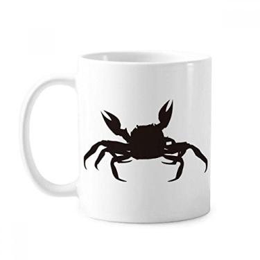 Imagem de Caneca de cerâmica para café e porcelana de cerâmica com caranguejo preto Illastrate Marine Organism