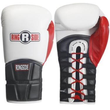 Imagem de Ringside Luvas de treino de boxe Pro Style IMF Tech Lace, brancas, 473 g