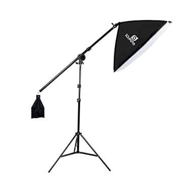 Imagem de SOU FOTO Kit de Iluminação para Estúdio Fotográfico com Softbox 50x70cm, Tripé 2m e Braço Articulado 140cm