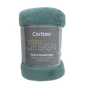 Imagem de Cobertor Manta Casal King Home Design Corttex Original Antialérgico Lisa Macia Inverno Soft (Verde)