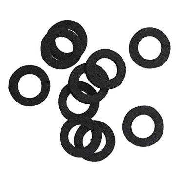 Imagem de Milageto Arruelas de feltro com tampa de válvula Trumpet Top – conjunto de 10 peças, preto
