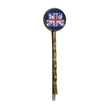 Imagem de Boné de metal retrô com nome da bandeira do Reino Unido