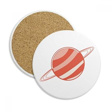 Imagem de Universo Alienígena Monstro Saturno Coaster Cup Caneca de mesa Pedra absorvente de proteção de mesa