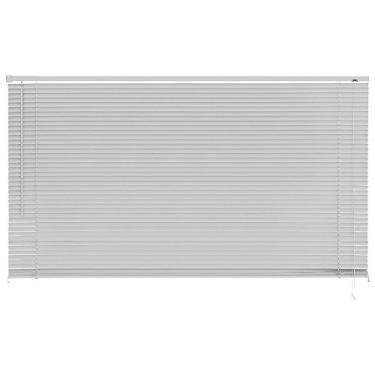 Imagem de Atlas - Persiana Horizontal de PVC e Lâmina de 25mm, Tamanho 160 x 160 cm, Cor Cinza