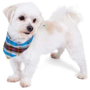 Imagem de Bandana Pickorruchos Azul Xadrez - Tam. M