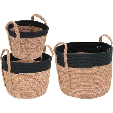 Imagem de Kigali Cesta Fibra Natural 3Pç