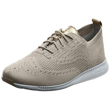 Imagem de Cole Haan 2.ZEROGRAND Stitchlite Oxford feminino, Malha de centeio/branco óptico, 37