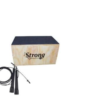 Imagem de Jump Box 12 Cross (33,5Cm X 57Cm X33Cm + Corda - Strongfit