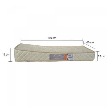 Imagem de Colchão berço anti refluxo 12x60x130cm D-18 anti alergico - LUCKSPUMA