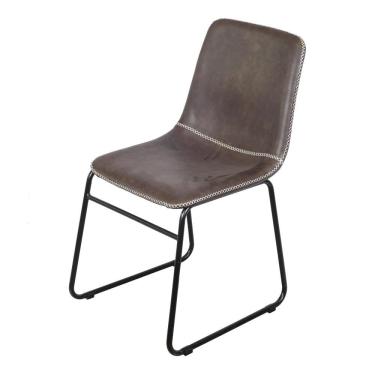 Imagem de Cadeira Verner Café Com base em Aço