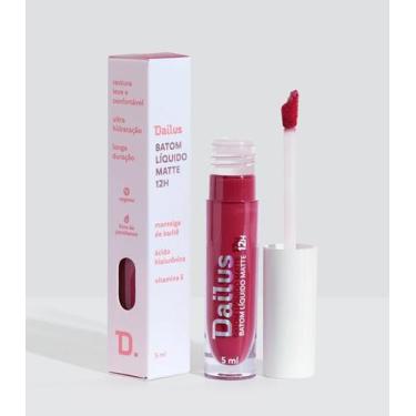 Imagem de Batom Líquido Matte 12H Dailus - Fúcsia