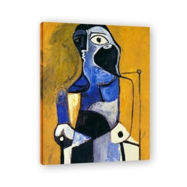 Imagem de Murais de mulher sentada Diego Rivera – Arte do realismo socialista mexicano, muralista do século 183, coleção clássica do museu de Nova York para decoração de casa 70 x 91 cm