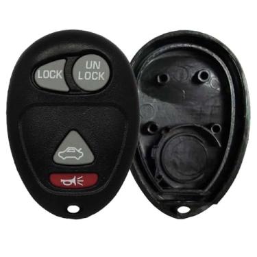 Imagem de AKS KEYS Novo chaveiro remoto de substituição com 4 botões para Buick – Apenas Shell, sem eletrônicos compatíveis com Rendezvous 2001-2007, 2001-2005 Century, 2001-2004 Regal (2)