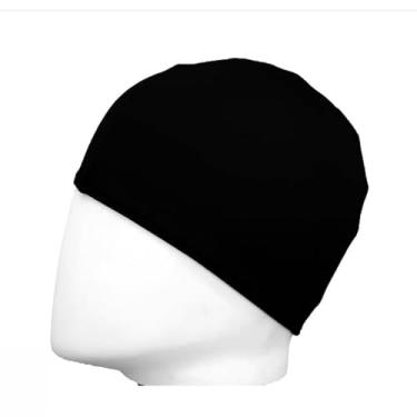 Imagem de Touca de Natação: Proteção Eficaz para Cabelo na Piscina e Mar (PRETO,INFANTIL)