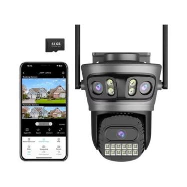 Imagem de Câmera IP Wifi De 15MP PTZ 180 graus Rastreamento Automático De Grande