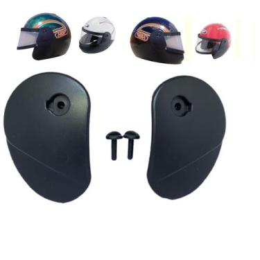 Imagem de Kit Reparo Capacete Hgf T4 T5 T6 Tampa Lateral Com Pinos - Polivisor