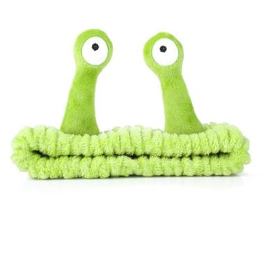 Imagem de Molain Faixa de cabelo para lavagem facial, palmeira e caracol, spa, faixas de cabelo para maquiagem, faixas de cabelo femininas, desenhos animados, fofos, de lã coral, acessórios de cabelo criativos