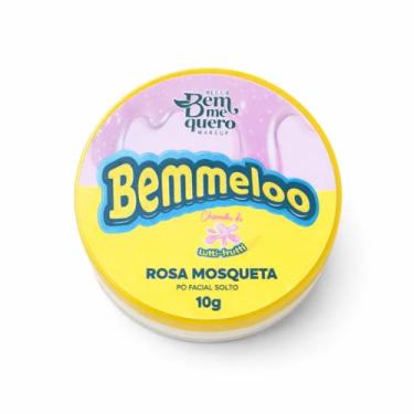 Imagem de Pó Facial Solto Bemmeloo Rosa Mosqueta – Controle de Oleosidade, Acabamento Aveludado e Fixação da Maquiagem | 10g