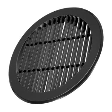 Imagem de PATIKIL Difusor de teto redondo de 30 cm, saída circular de alumínio para teto parede HVAC banheiro cozinha garagem duto ventilação e exaustão, preto