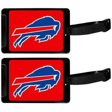 Imagem de Siskiyou Etiqueta de bagagem NFL Buffalo Bills, pacote com 2, preta