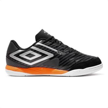 Imagem de Chuteira Futsal Umbro Pro 5 Bump Club Masculina, 44., Preto, Prata