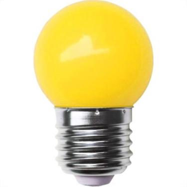 Imagem de Lampada Led Bolinha Galaxy E27 3Wx127V Amarelo 1233 - Kit C/10, 110V