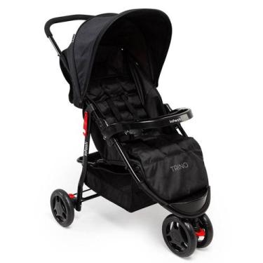 Imagem de Carrinho de Bebê Trino com Função Berço Dorel, Preto
